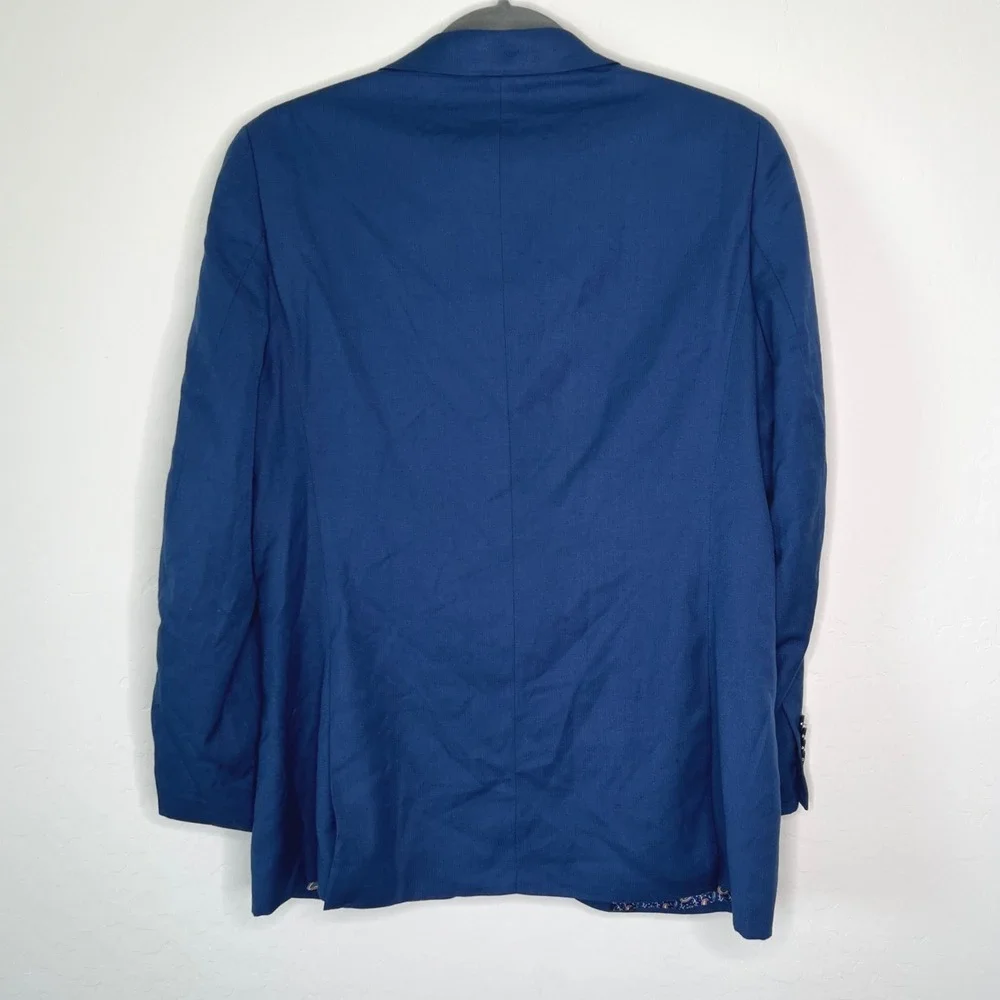 Isaac Mizrahi Blazer Boys Size 18H BlueTwo Button Suit Jacket Husky